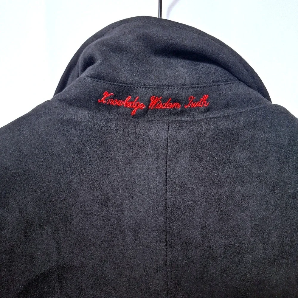 Robert Graham Vegan Suede‎ Field Jacket Men XL Black Quilted RG-132 Shacket NWT